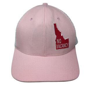 Idaho No Vacancy Snapback Trucker Hat Pink One Size 6 Panel Arcadian Outfitters